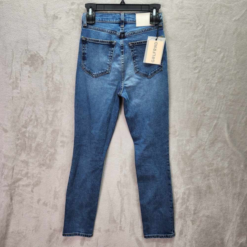 GRLFRND Jeans Womens‎ 24 Piper Super High Rise Stretch Slim Prospect Distressed - Picture 2 of 11
